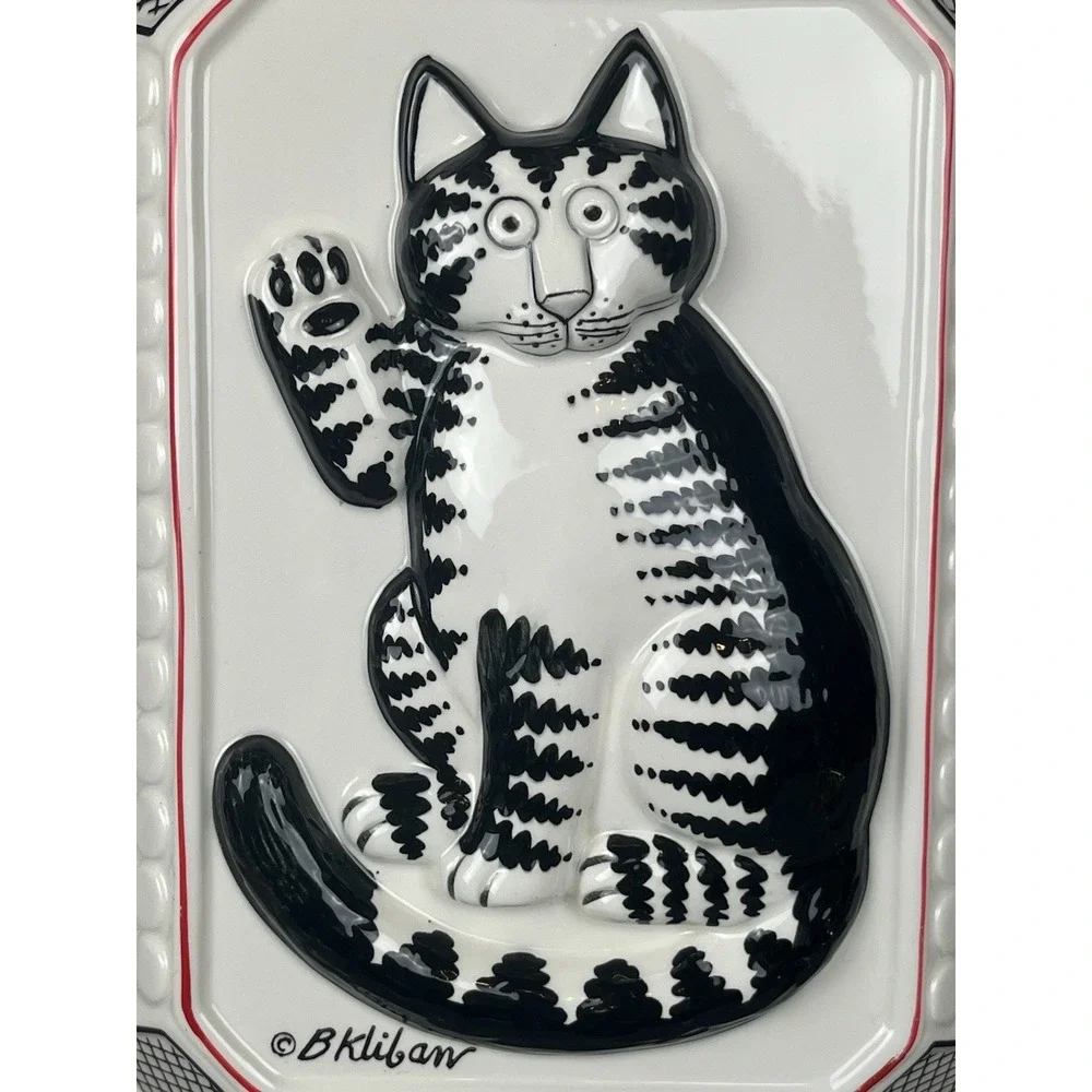 VTG Sigma Taste Setter Bernard B Kliban Cat Wall Hanging Cermaic Mold Art